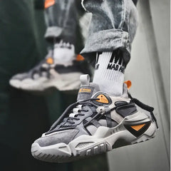 Chunky Double Lace Thick Sole Sneakers Euro Size