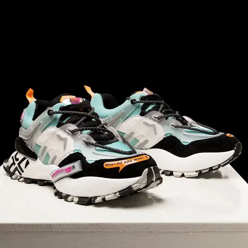 Chunky Lace Up Waterproof Sneakers for Everyday Wear