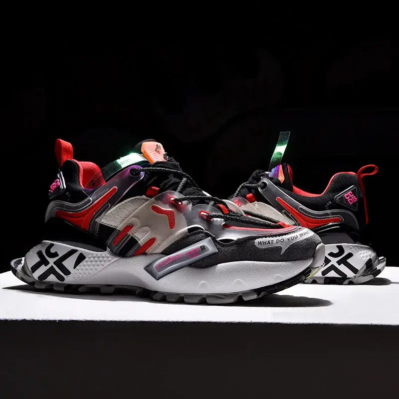 Chunky Lace Up Waterproof Sneakers for Everyday Wear