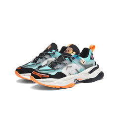 Chunky Lace Up Waterproof Sneakers for Everyday Wear Blue