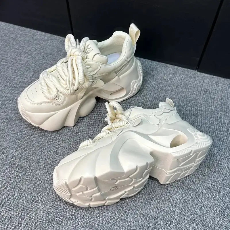 Chunky Platform Lace Sneakers Euro Size