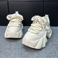 Chunky Platform Lace Sneakers Euro Size