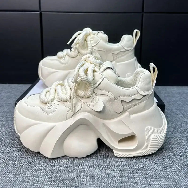 Chunky Platform Lace Sneakers Euro Size