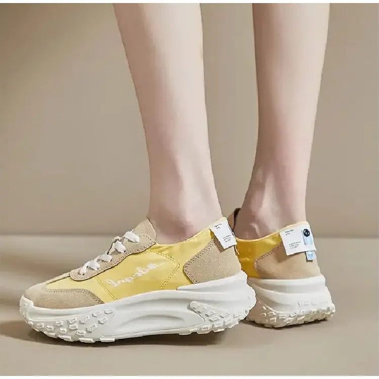 Chunky Platform Soled Lace Up Sneakers Euro Size