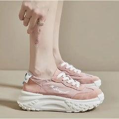 Chunky Platform Soled Lace Up Sneakers Euro Size