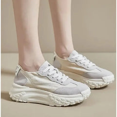 Chunky Platform Soled Lace Up Sneakers Euro Size