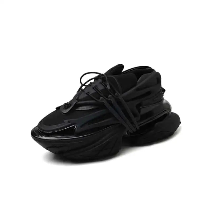 Chunky Platform Spaceship Lace Up Sneakers