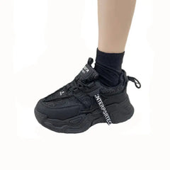 Chunky Platform Vulcanize Back Lace Up Sneakers