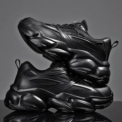 Chunky Slip Lace Sneakers with Non Sole Ensures Comfort