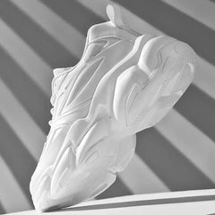 Chunky Slip Lace Sneakers with Non Sole Ensures Comfort