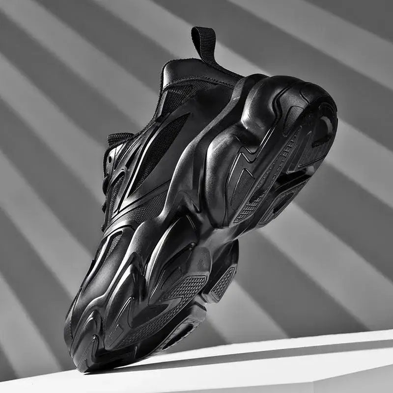 Chunky Slip Lace Sneakers with Non Sole Ensures Comfort