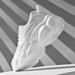 Chunky Slip Lace Sneakers with Non Sole Ensures Comfort