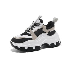 Chunky Sneakers Vulcanize Shoes - Black / 35
