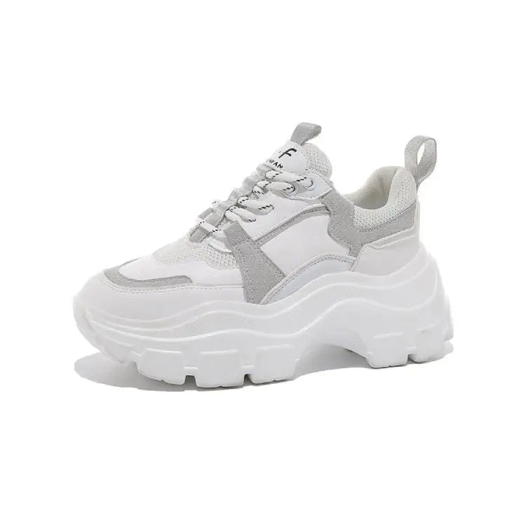 Chunky Sneakers Vulcanize Shoes - White / 35