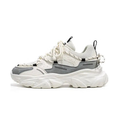 Chunky Vulcanize Double Lace Sneakers for Everyday Wear
