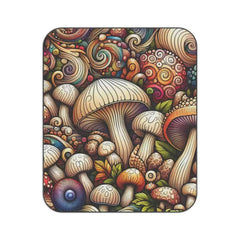 Clarissa Bramble - Mushrooms Picnic Blanket - 61’ ×