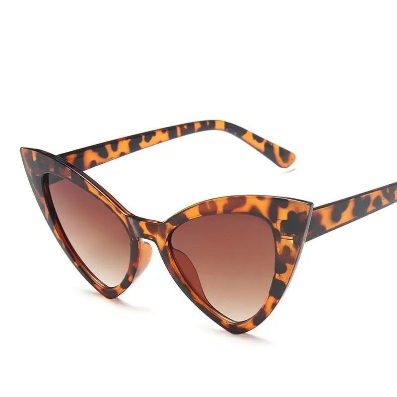 Classic Cat Eye Sunglasses - Leopard Black / One Size