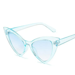 Classic Cat Eye Sunglasses - Light Blue / One Size