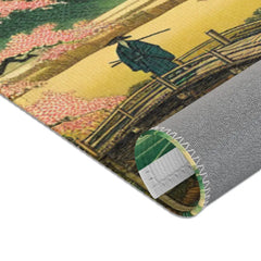 Classic Japanese Aesthetic Area Rug Beautifully Portrays