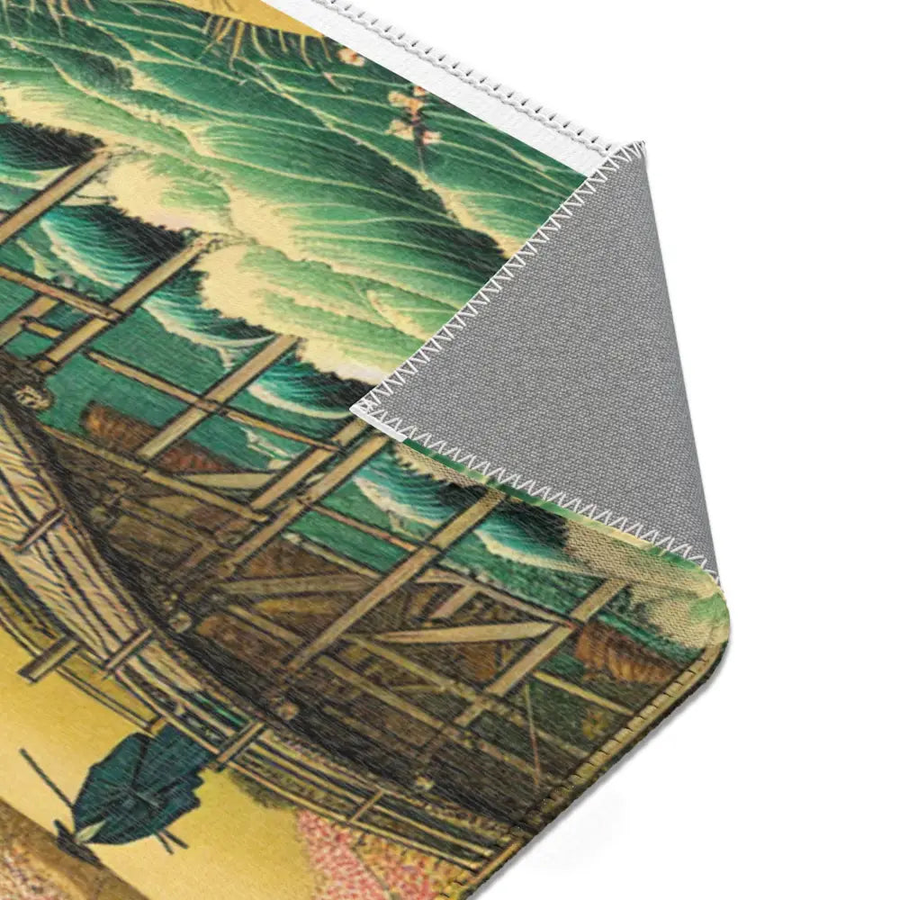 Classic Japanese Aesthetic Area Rug Beautifully Portrays