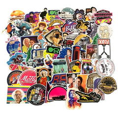Classic Movie Back To The Future Waterproof Stickers