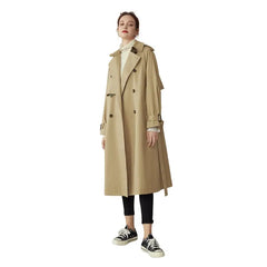 Classic Turn Down Collar Long Trench Coat