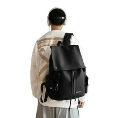 Color Contrast Multi-Function Backpack with Large Pockets