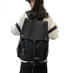 Color Contrast Multi-Function Backpack with Large Pockets