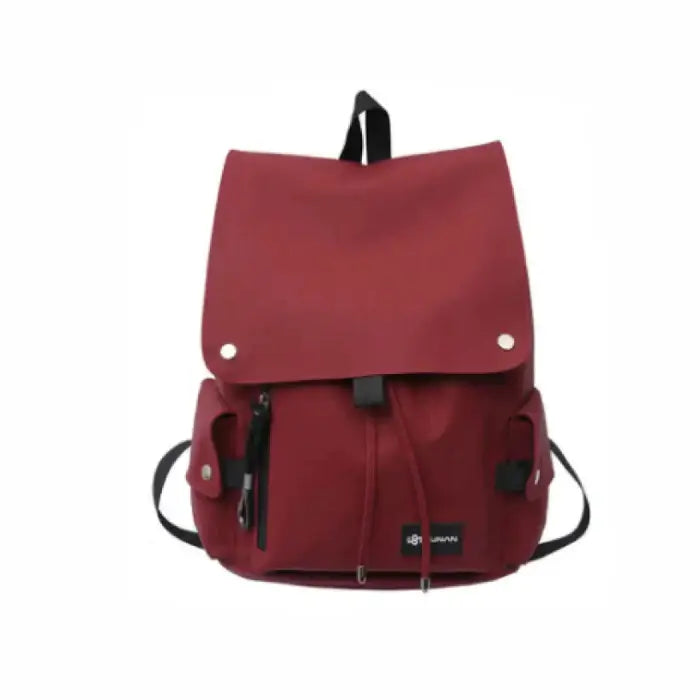 Color Contrast Multi-Function Backpack with Large Pockets