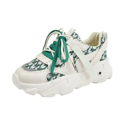 Color Lace-Up Casual Sports Sneakers