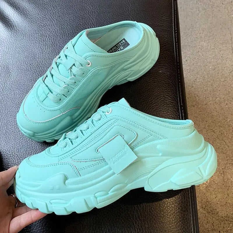 Colored Soles Leather Sandal with Memory Foam Insole Euro