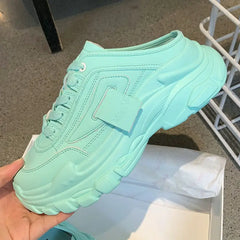 Colored Soles Leather Sandal with Memory Foam Insole Euro