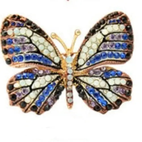 Colorful Butterfly Crystal Rhinestone Pin