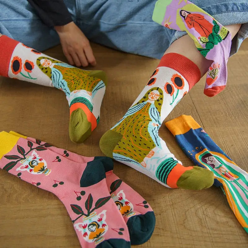 Colorful Cartoon Cotton Socks