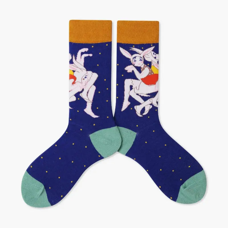 Colorful Cartoon Cotton Socks