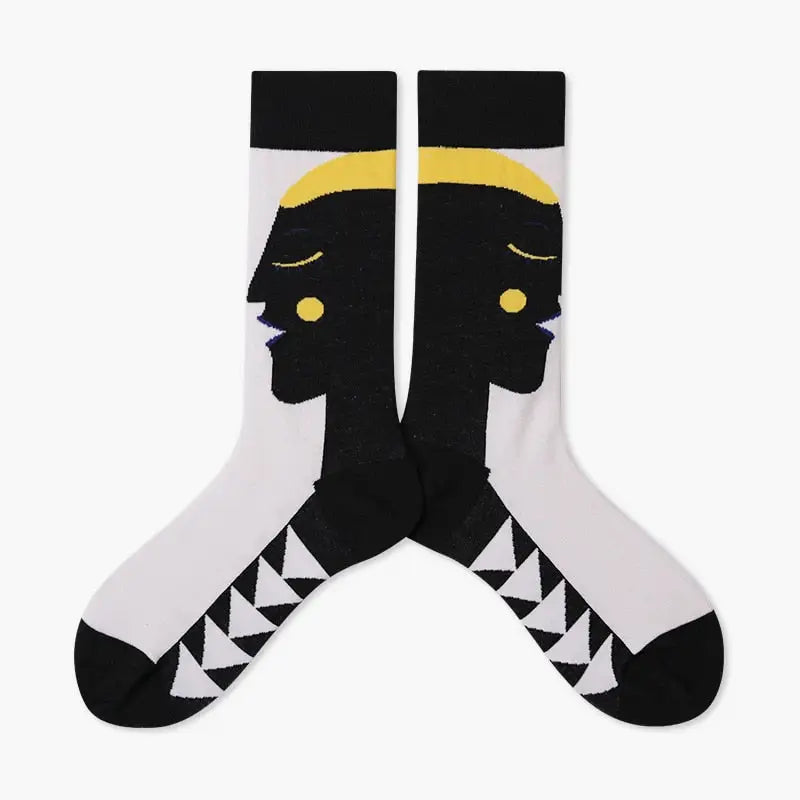 Colorful Cartoon Cotton Socks for EU35-43 US5-8.5