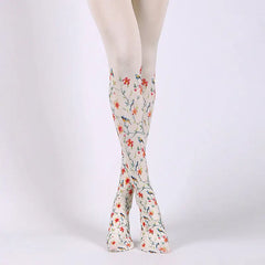 Colorful Cotton Design Patterns Pantyhose Birds - Flowers