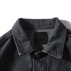 Colorful Denim Jacket with Fiery Multicolor Design