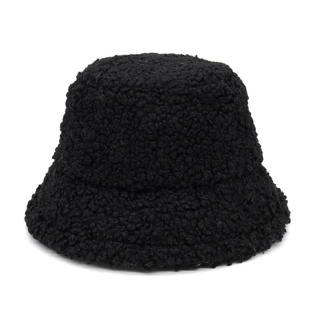 Colorful Faux Fur Bucket Hat