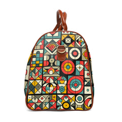Colorful Geometric Travel Bag with Multi Shape Pattern 20’’