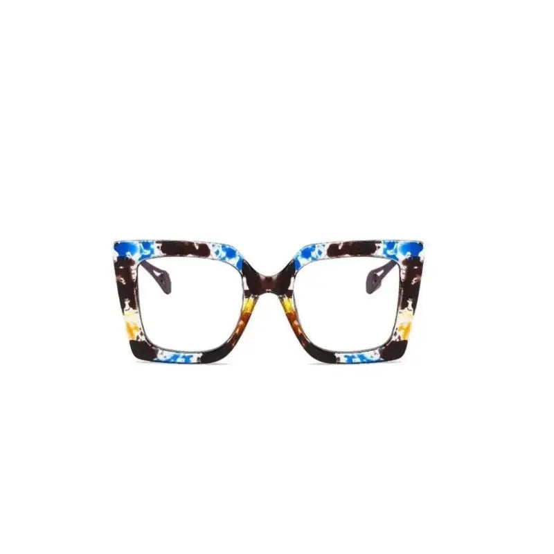 Colorful Oversized Square Eyeglass Frames for Everyday Wear