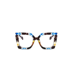 Colorful Oversized Square Eyeglass Frames for Everyday Wear