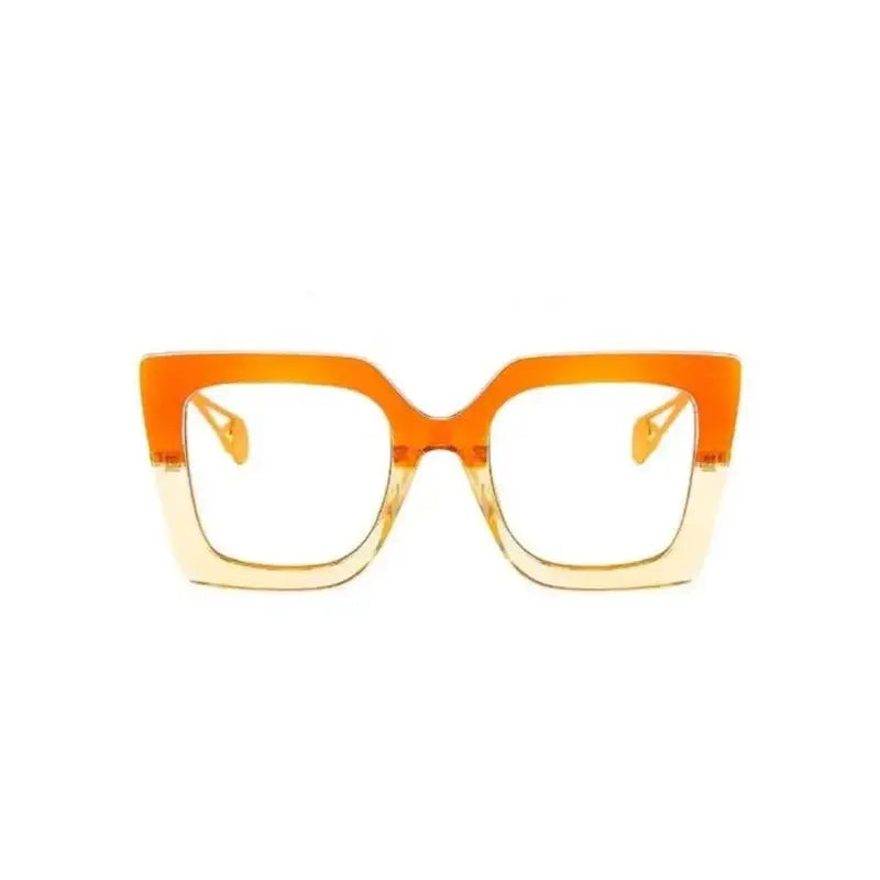 Colorful Oversized Square Eyeglass Frames - Glasses