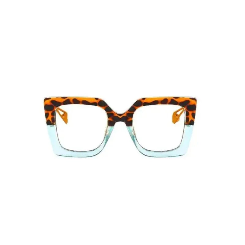 Colorful Oversized Square Eyeglass Frames