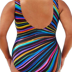 Colorful Plus Sizes One Piece Beachwear Swimsuit