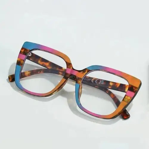 Colorful Square Anti-Glare Eyeglasses Frames - Glasses