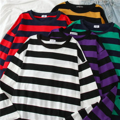 Colorful Striped oversize Sweatshirt