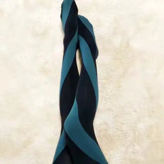 Contrast Color Twist Stockings