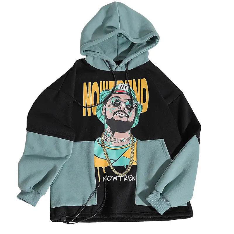 Contrast No Trend Hip Hop Hoodie