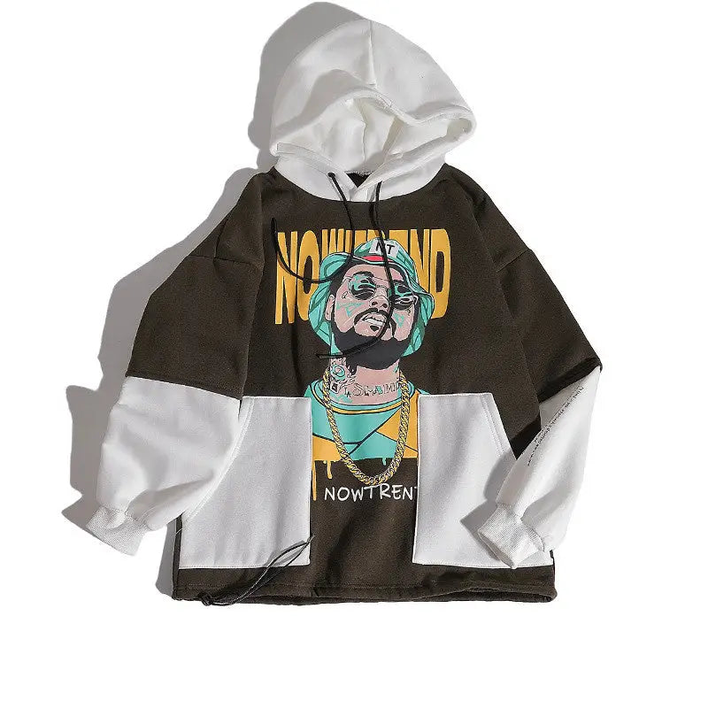 Contrast No Trend Hip Hop Hoodie